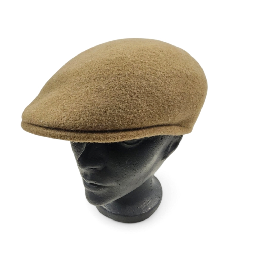VINTAGE Huckel Born Brown Felt Wool Newsboy Hat Size S